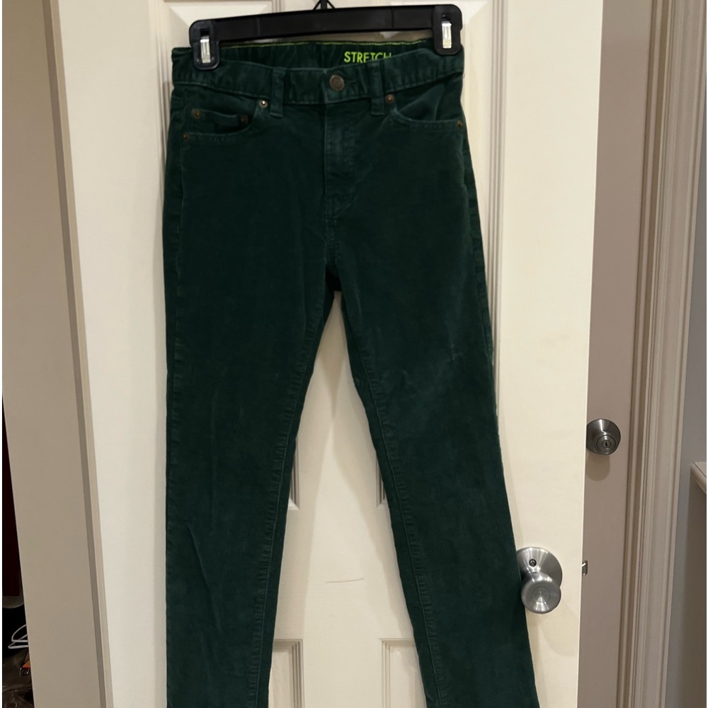 Boys' stretch corduroy pant - Green